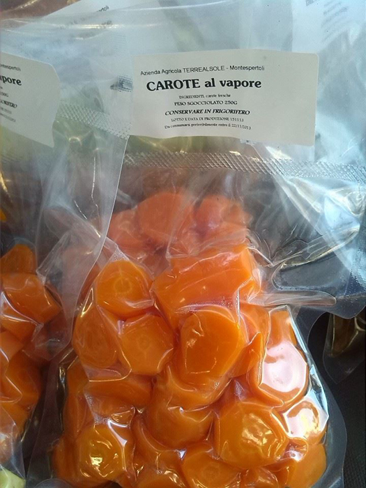 carote cotte al vapore